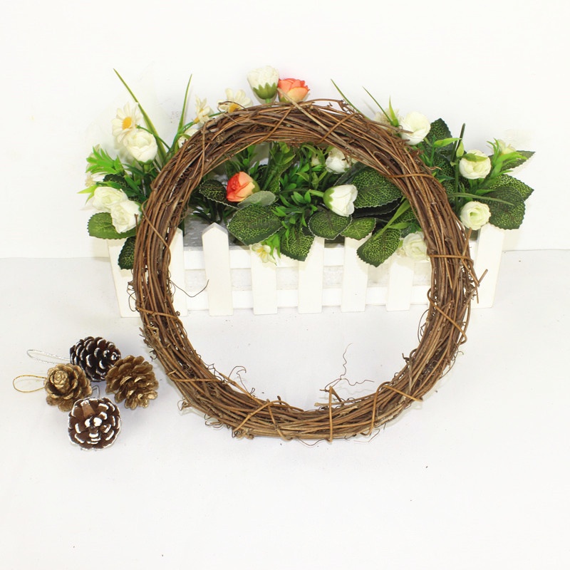 Vòng Cỏ Bên Làm Vòng Hoa Trang Trí, Vòng Cây Khô Tự Nhiên Yenyen Handmade