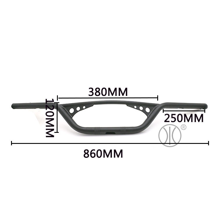 Ghi đông 25mm dài 86cm cao dùng Harley 883 XL1200 48 Rebelt 300