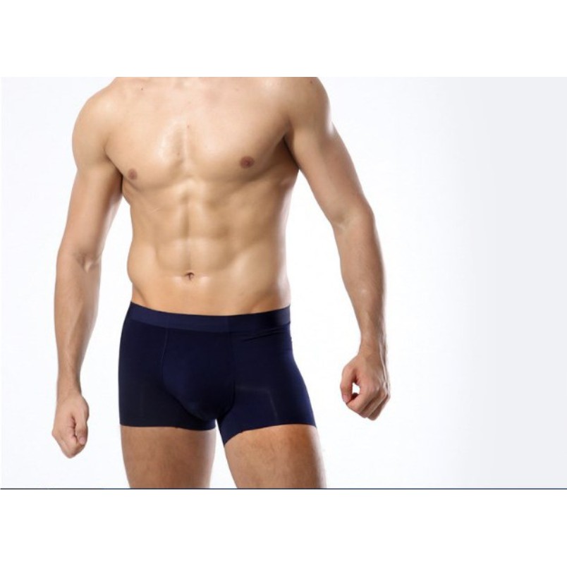 Hộp 4 quần lót boxer nam Sịp đùi thun lạnh cao cấp kháng khuẩn ngăn mùi LOTNAM13