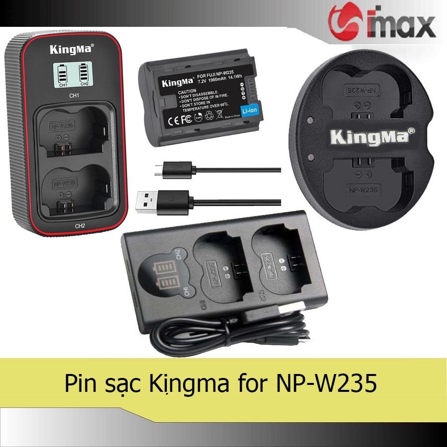 Pin sạc Kingma cho Fujifilm NP-W235