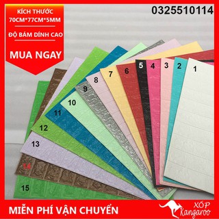 Mút Xốp Dán Tường 3D giả Gạch giá rẻ Loại 5mm
