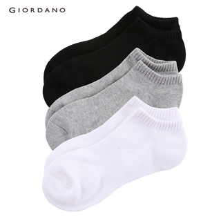 Vớ cổ ngắn Giordano 01156016 màu trơn cho nam (3 đôi)
