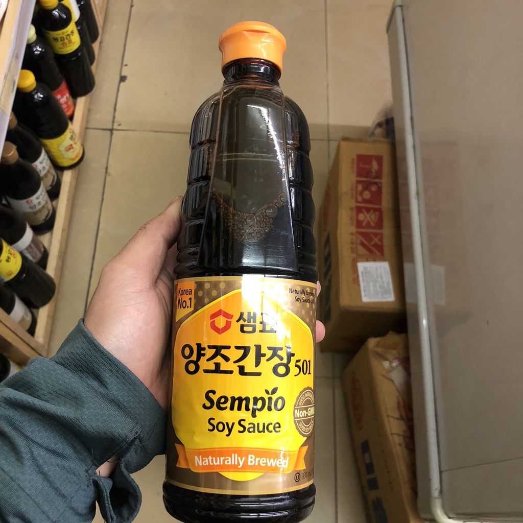 Nước Tương Sempio 501 Hàn Quốc 930ml - Xì Dầu Hàn Quốc