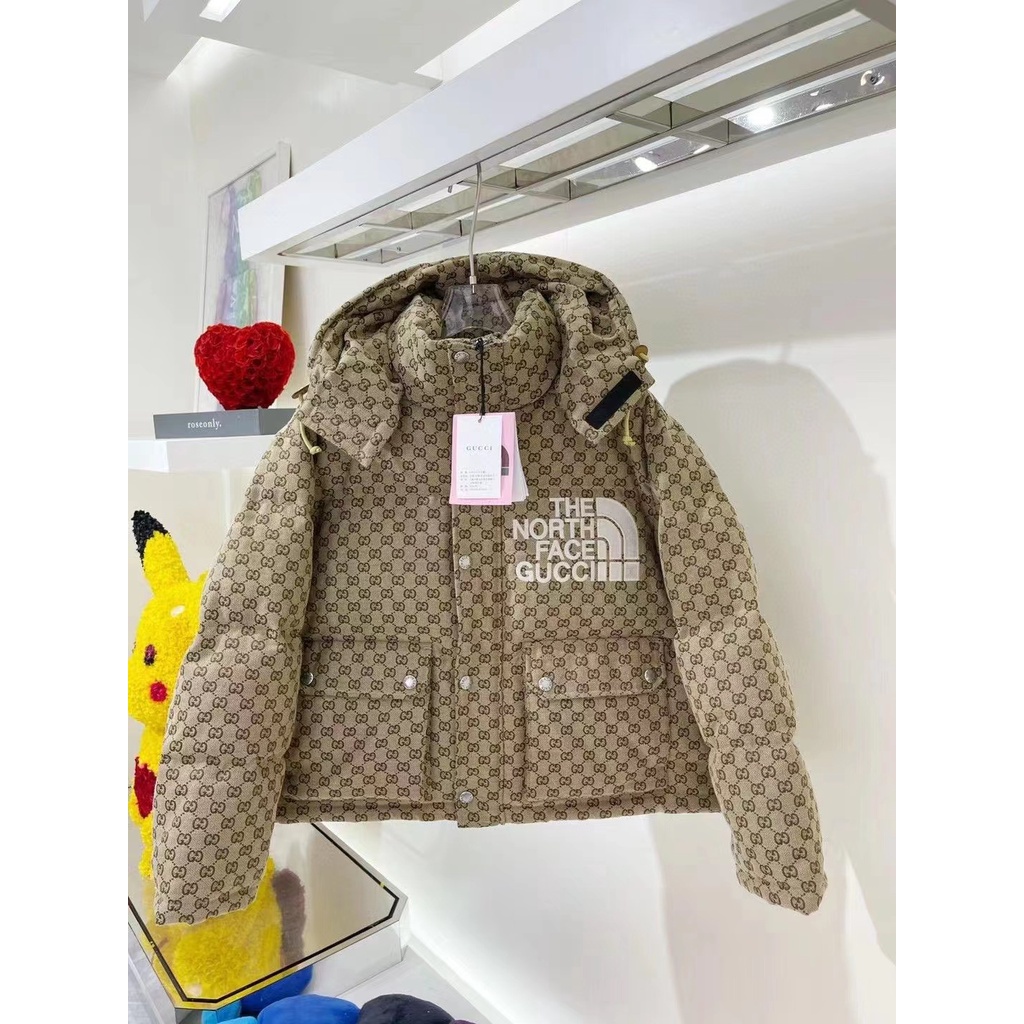 The North Face Gucci đã sẵn sàng tàu! Áo Khoác cotton Giữ Ấm Thời Trang Mùa Đông Mới
