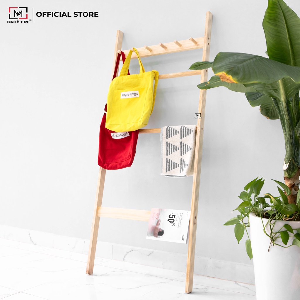 Thang trang trí decor homestay C Towel Ladder - MW FURNITURE - Nội thất căn hộ