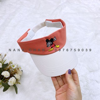 [M023] Mũ lưỡi trai hở chóp mickey