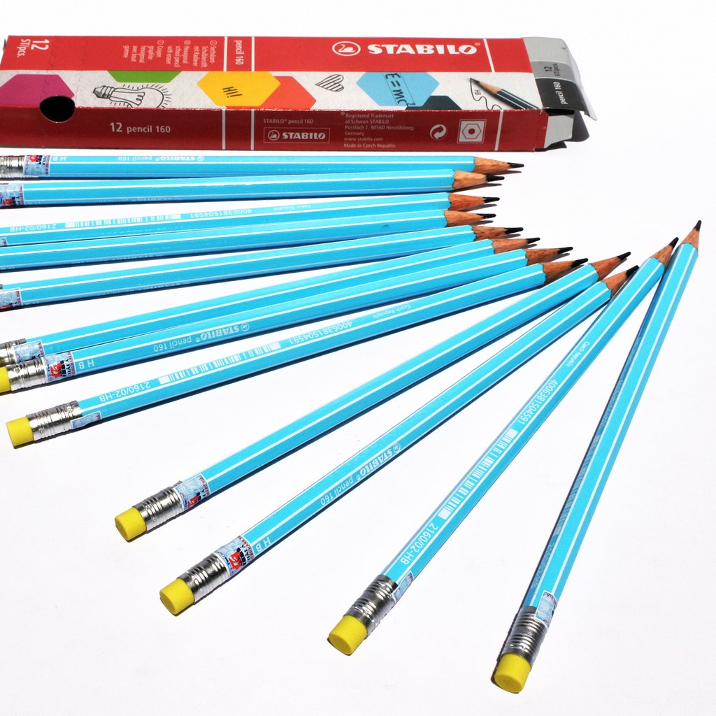 Combo 5 chiếc Bút chì Đức STABILO Pencil 160 2160-HB