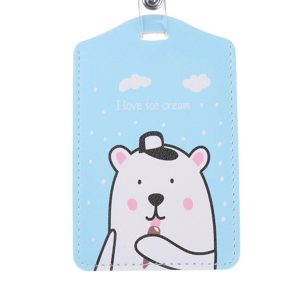 Vỏ Bọc Thẻ Bằng Da PU Co Giãn Họa Tiết Dễ Thương 1