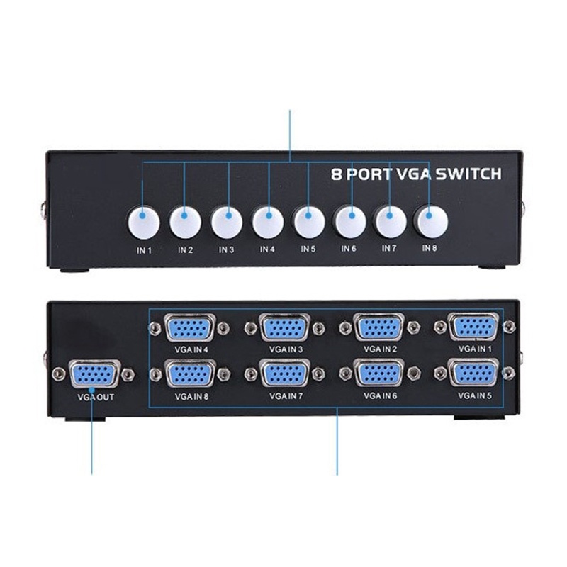 Bộ ChuyểN ĐổI 8 CổNg VGA HDF15, Độ SáNg 75, ĐườNg KíNh 10m