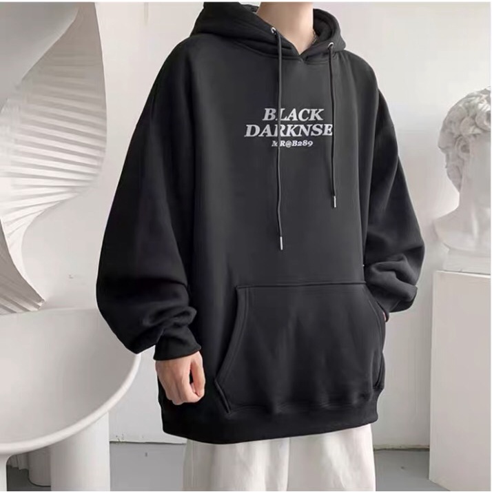 Áo hoodie nam nữ form rộng BLACK DARKNSE phối nón có túi, chất vải nỉ ngoại dày dặn, thiết kế sành điệu cá tính WEDO | BigBuy360 - bigbuy360.vn