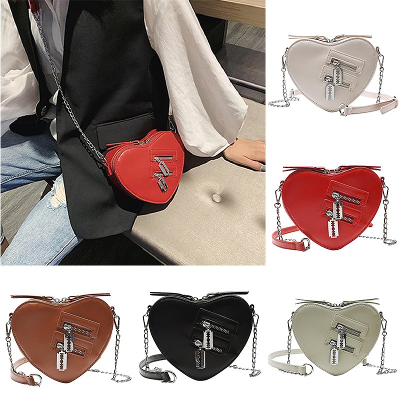 Túi Đeo Chéo Hình Trái Tim Thời Trang Nữ Tính