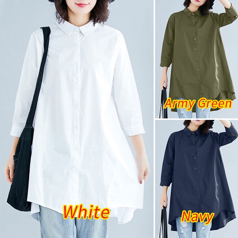 Zanzea Áo Sơ Mi Tay Lửng Thời Trang Dành Cho Nữ