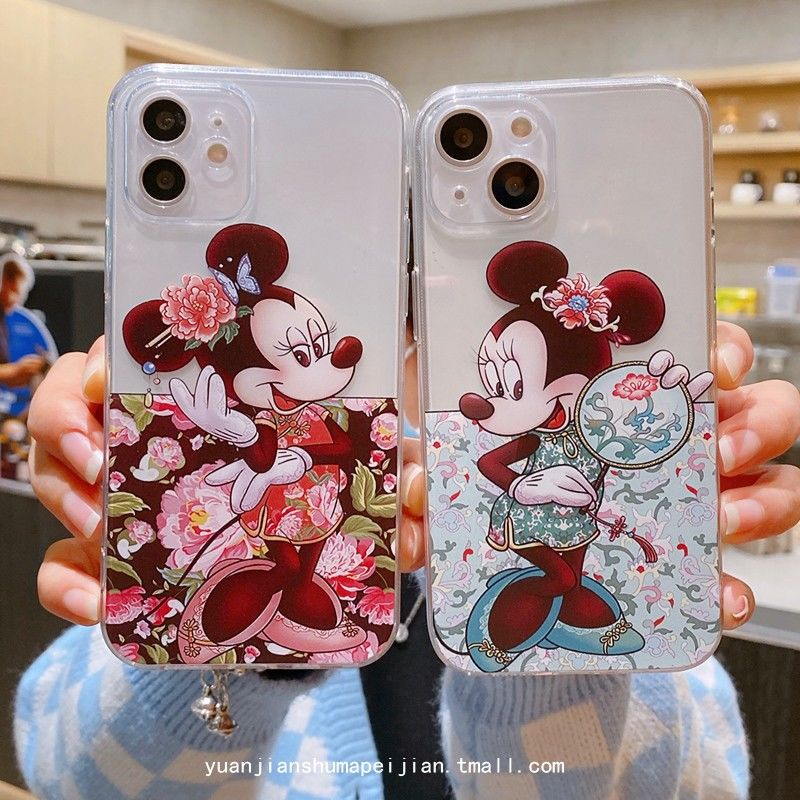 Disney Ốp Điện Thoại TPU Mềm Chống Sốc In Hình Mickey Cho IPhone 14 12 PRO 12Promax mini 11 PRO 11PROMAX 13 PRO 13PROMAX Xs Max XR 6 7 8 Plus
