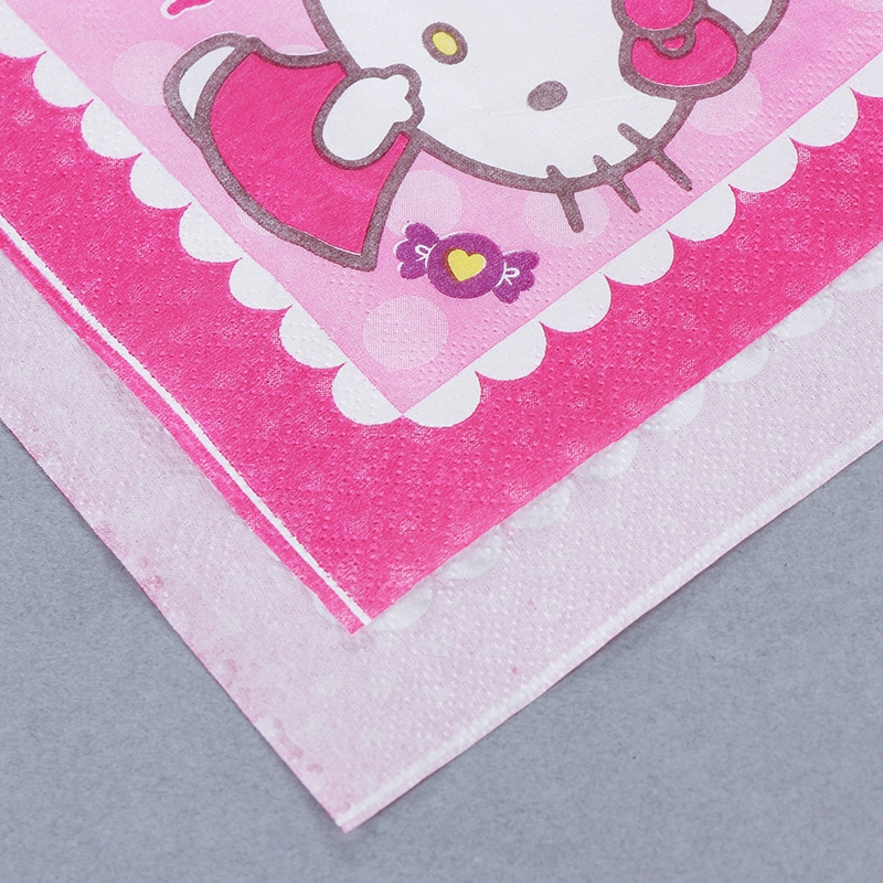Bộ 20 Khăn Giấy In Hình Hello Kitty