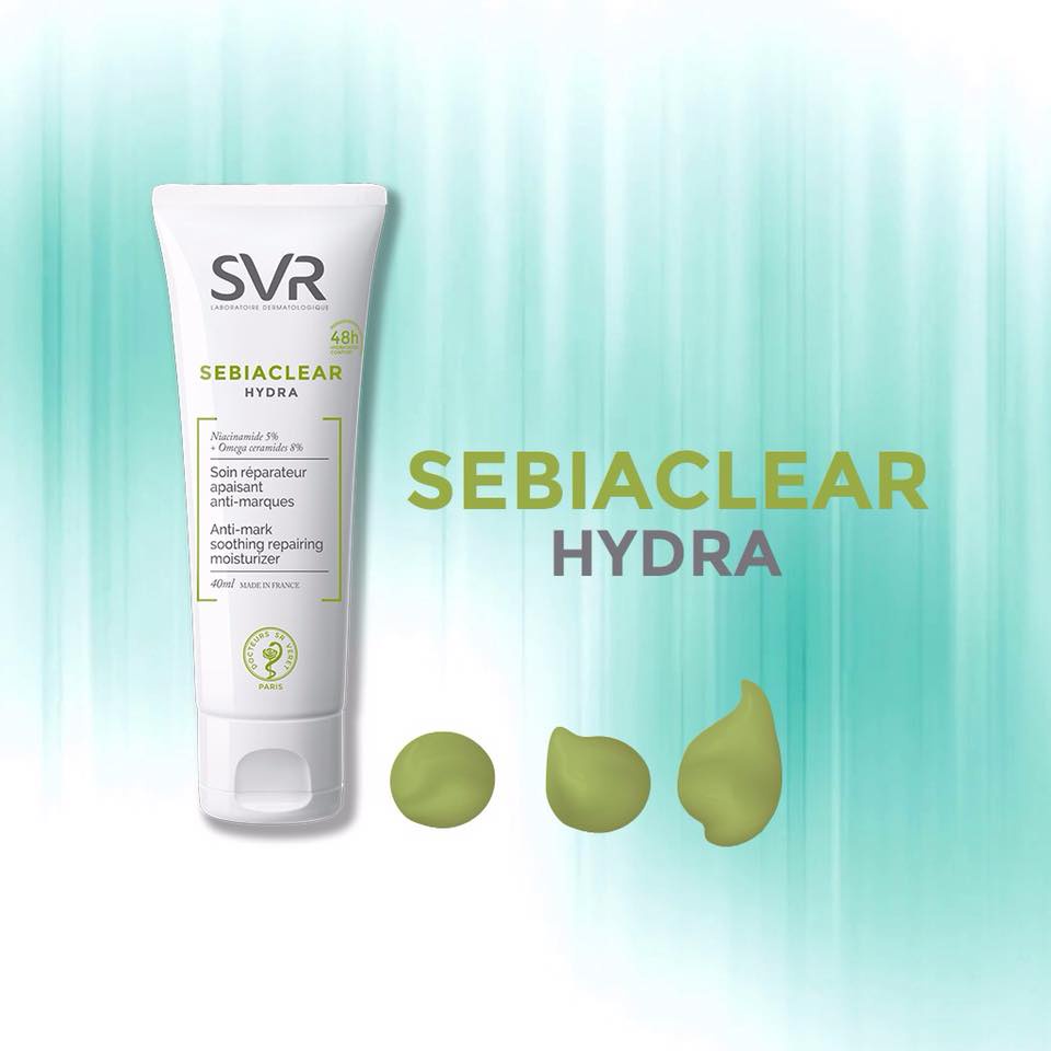 Kem dưỡng cấp ẩm mờ thâm cho da dầu mụn SVR Sebiaclear HYDRA 40ml