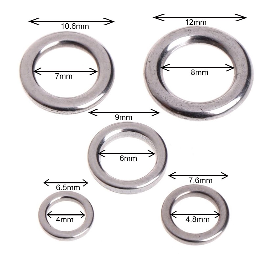 Set 50 vòng nối móc câu cá mồi câu cá giả cao cấp