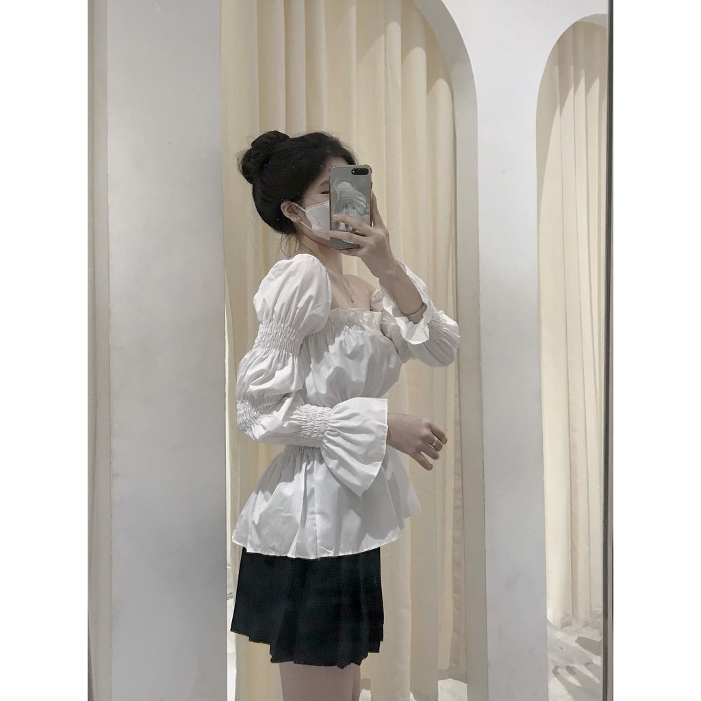 Áo croptop nhúng tay dài GLIM TOP VER 2