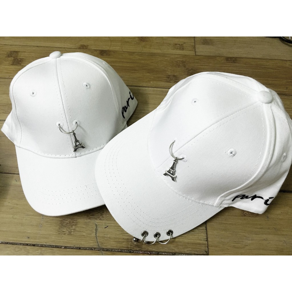 [RẺ ĐẸP_TRƠN SHIP ĐƠN 50K] Mũ lưỡi trai, nón kết tháp Eiffel A055 ôm đầu, vành cong, vài kaki mát