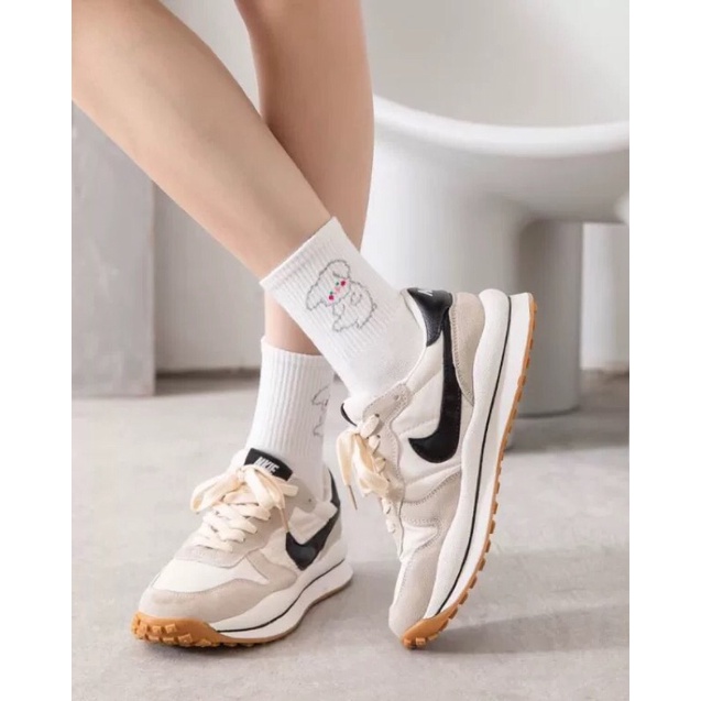 Vớ cổ cao nam nữ tất icon trắng dài cotton thời trang đẹp kháng khuẩn khử mùi thấm hút mồ hôi tốt MONEY VC022