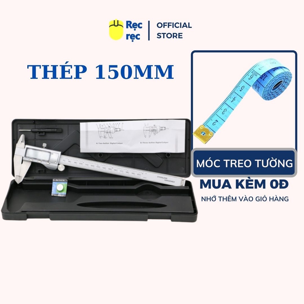 Thước kẹp điện tử thép không gỉ 150mm