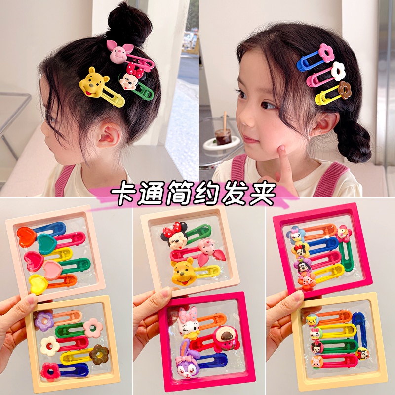 Kẹp Tóc Hình Hoạt Hình Disney Xinh Xắn Cho Bé Gái