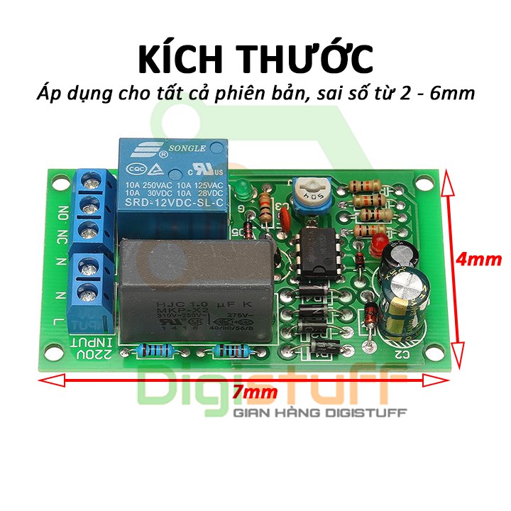 Rờ le  mạch trễ 220V bật / ngắt dòng điện tự động