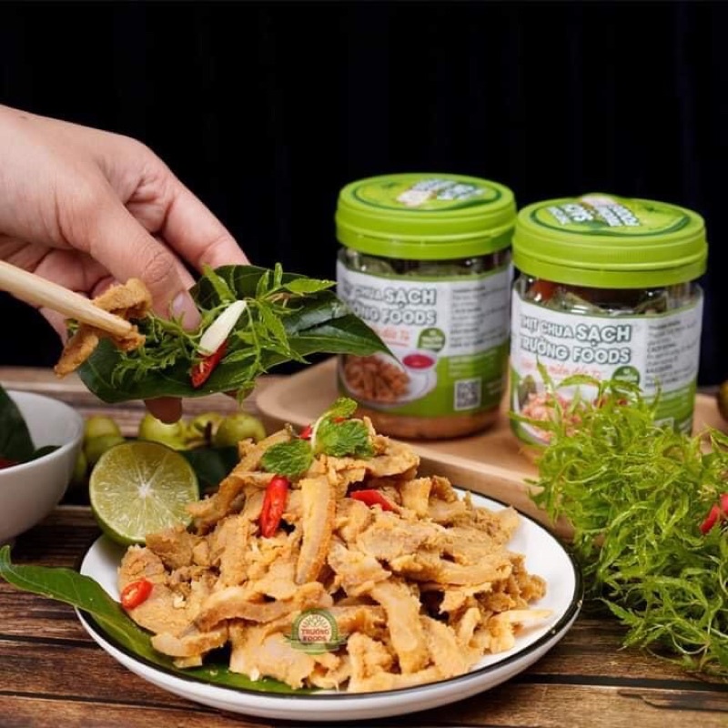 Thịt Chua vị Tỏi ớt- Thịt chua số 1 phú thọ, được Yêu  nhất và ưa chuộng thích nhất trên thị trường