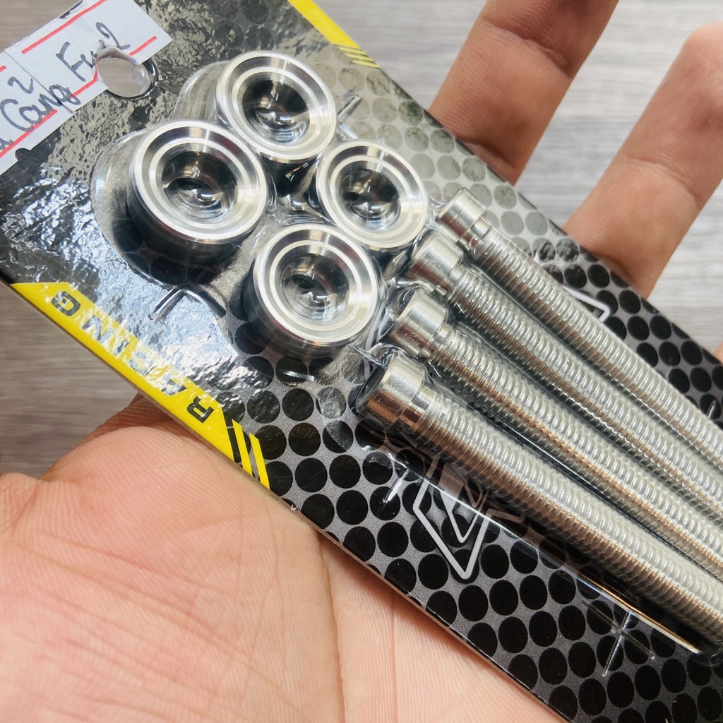 Bộ khâu cảng sau xe Future 2, Wave 125 thái mẫu củ chất liệu inox 304 bao rỉ sét trọng đời