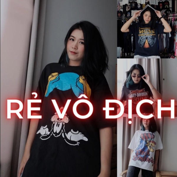 Áo thun mỹ 2hand🌟MUA 5 Tặng 1🌟 Mẫu Random Được chon màu và size 2hand vintage secondhand