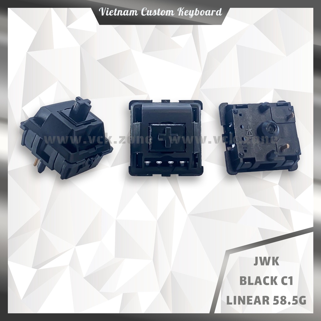 Jwick Black Switch Pre-Lubed | T1 Tactile | C1 Linear | Black Ultimate Linear | Dùng Cho Bàn Phím Cơ | JWK | VCK