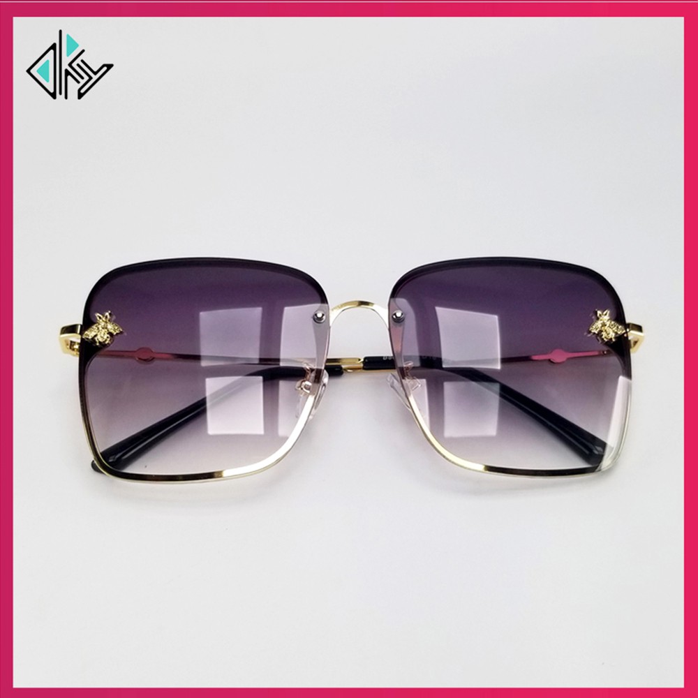 Mắt kính nữ thời trang 8060 mắt vuông màu mận đỏ, khói. Tròng kính ôm mắt, chống bụi, chống nắng, chống tia UV | BigBuy360 - bigbuy360.vn