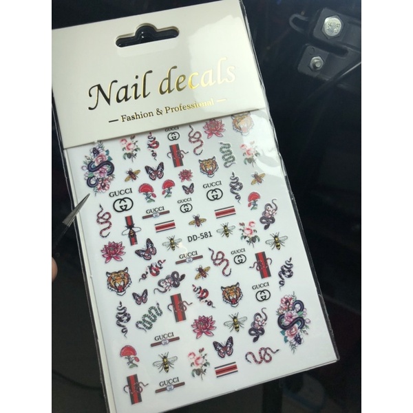 [ĐỒ NAILS] Tấm Dán Trang Trí Móng Nhiều Mẫu