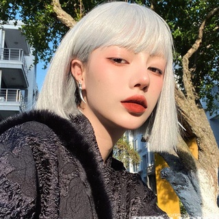 Tóc Giả Vic Ngắn Màu Trắng (Bạch Kim)