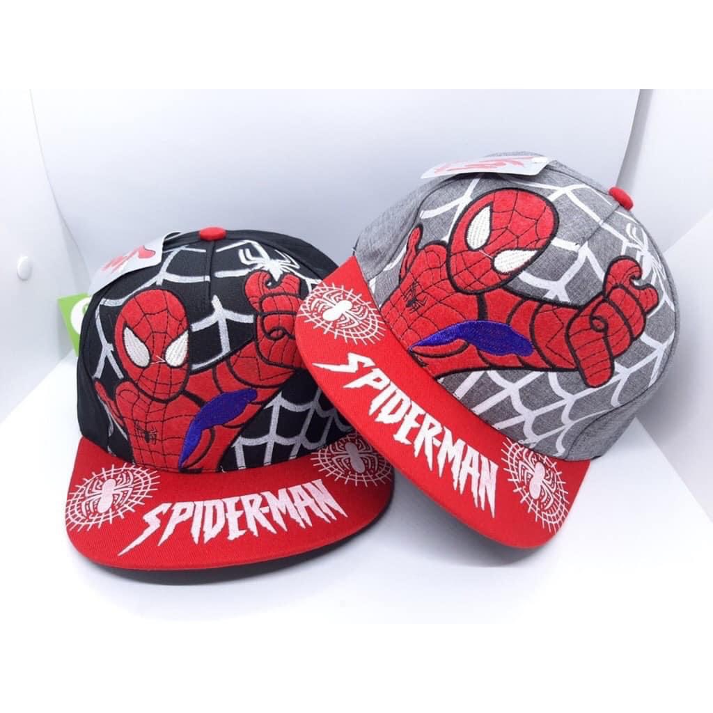 NÓN HIPHOP NÓN SIÊU NHÂN NHỆN SPIDERMAN CHO BÉ TRAI TỪ 4 - 8 TUỔI