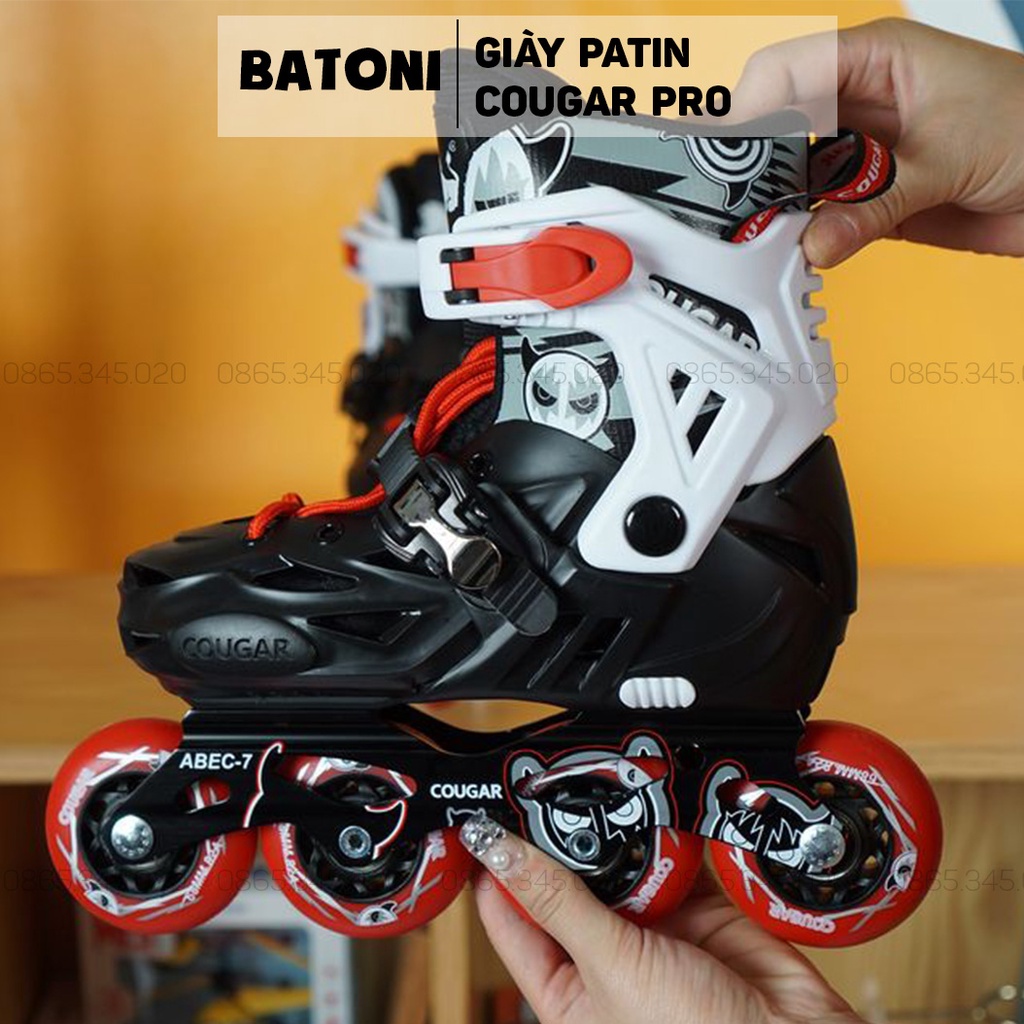 Giầy trượt patin Cougar Pro, giày patin trẻ em Cougar 303 chính hãng