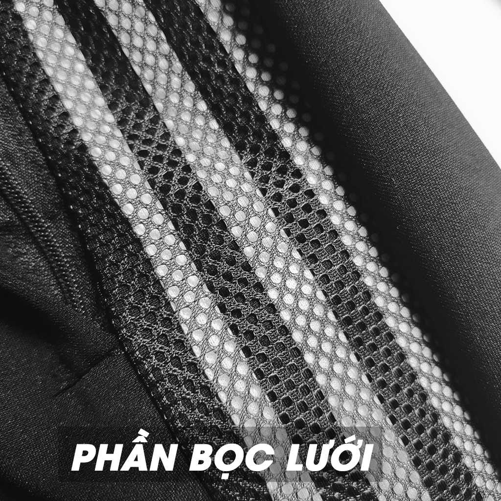Quần Jogger Thể Thao Nỉ 3 Sọc Có Túi Khóa, Logo Thêu, Form Đẹp, Trẻ Trung, Năng Động BMF