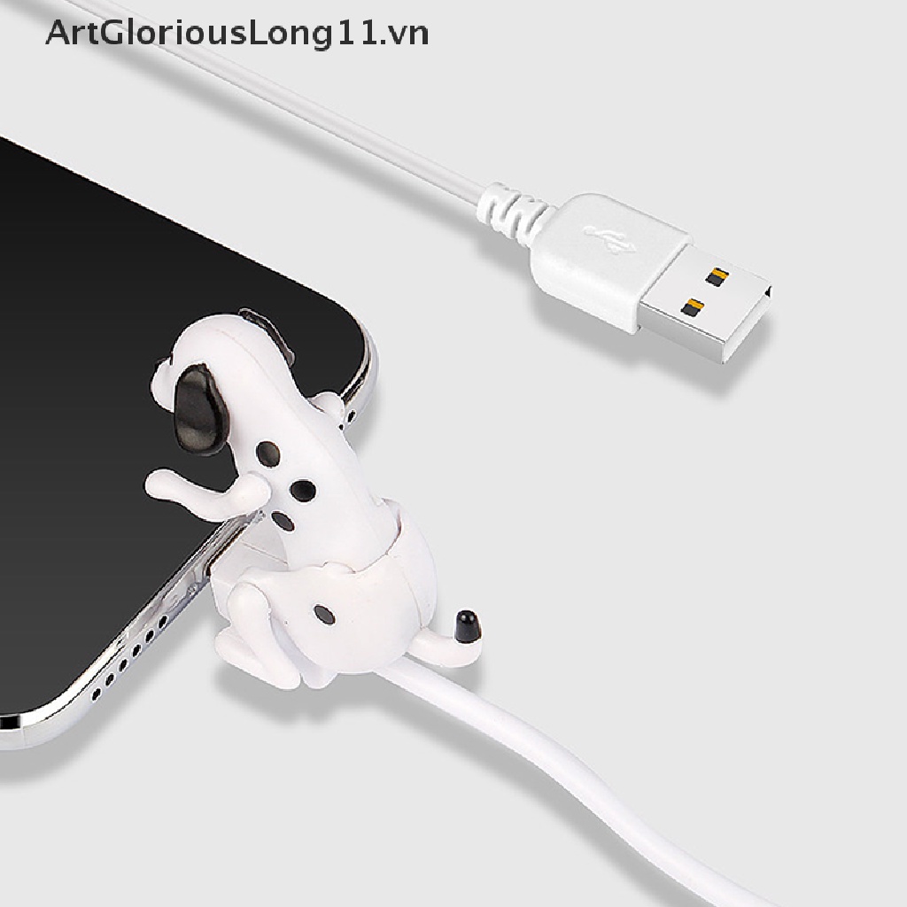 Dây Cáp Sạc / Truyền Dữ Liệu Dài 1M Hình Chú Chó Dễ Thương Tiện Dụng