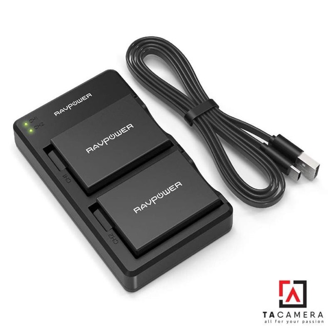 Bộ 2 Pin 1 Sạc RAVPower LP-E17 for Canon