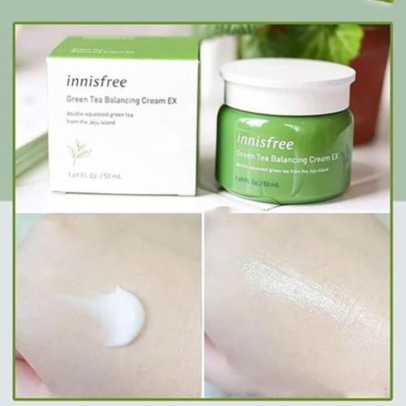 [Hàng Auth] Kem dưỡng ẩm - Kem dưỡng trắng da chống lão hóa da Innisfree Green Tea Cream EX Hàn Quốc 50ml | BigBuy360 - bigbuy360.vn