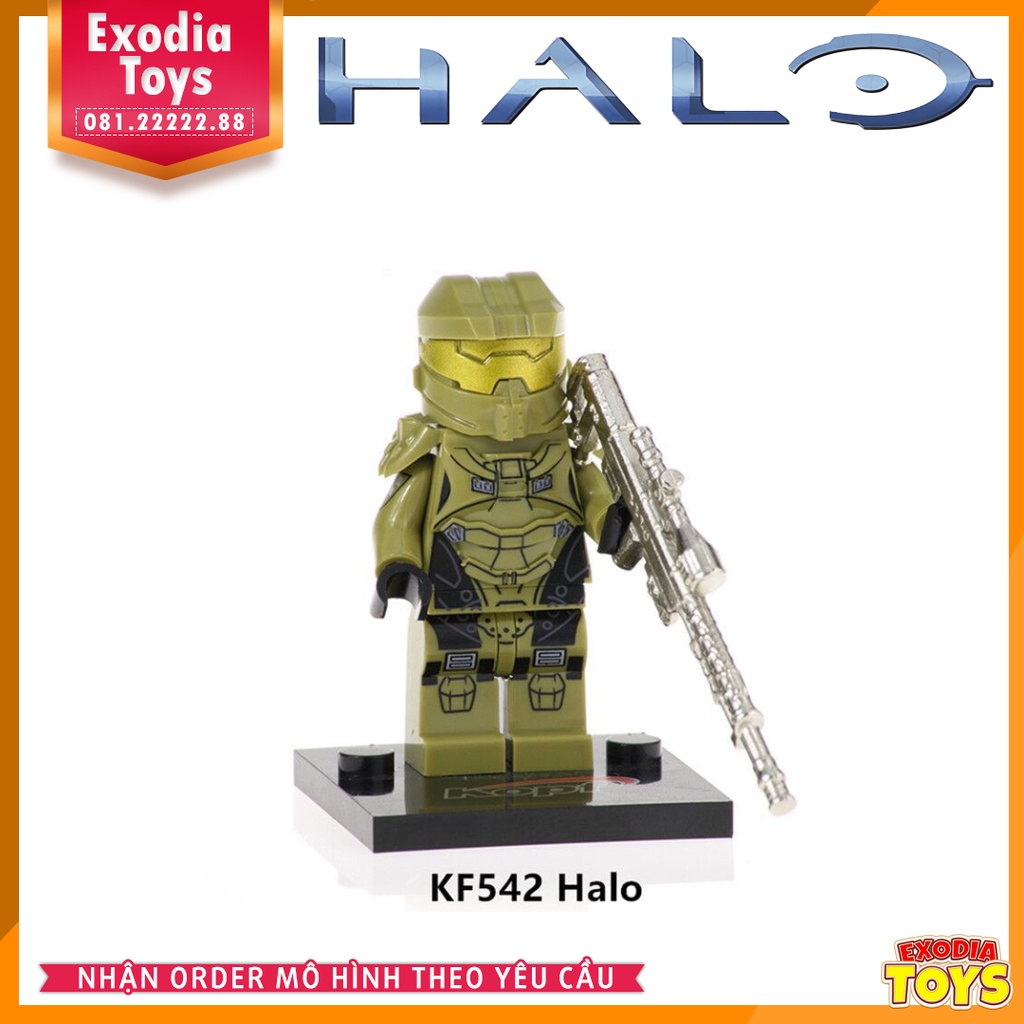 Xếp hình Minifigure Nhân vật trò chơi HALO - Đồ Chơi Lắp Ghép Sáng Tạo - KOPF KF6043