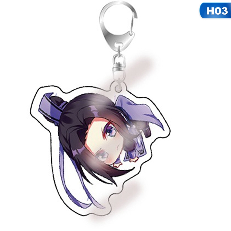 flowersqueen Móc khóa phong cách Anime độc đáo
