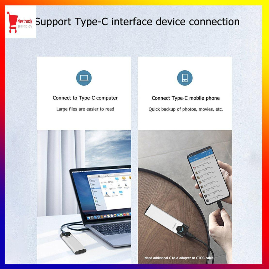 Hộp Đựng Ổ Cứng Ssd M-01 M2 Ssd Usb 3.1 Gen2 (0601) | BigBuy360 - bigbuy360.vn