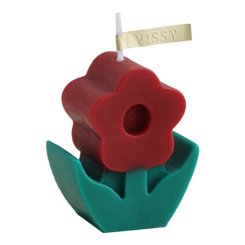 Sáp nến thơm hình hoa dễ thương trang trí, décor, thắp sáng nhà cửa