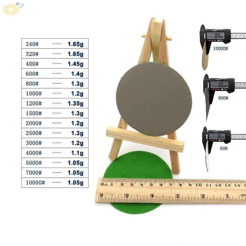 【VARSTR】10PCS 3 75mm Silicon Carbide Sanding Discs Wet/Dry Sanding Sandpaper 240~10000#