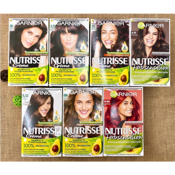 Thuốc nhuộm tóc phủ bạc Garnier giàu dưỡng và an toàn cho da đầu hàng Đức - Shop Viloet