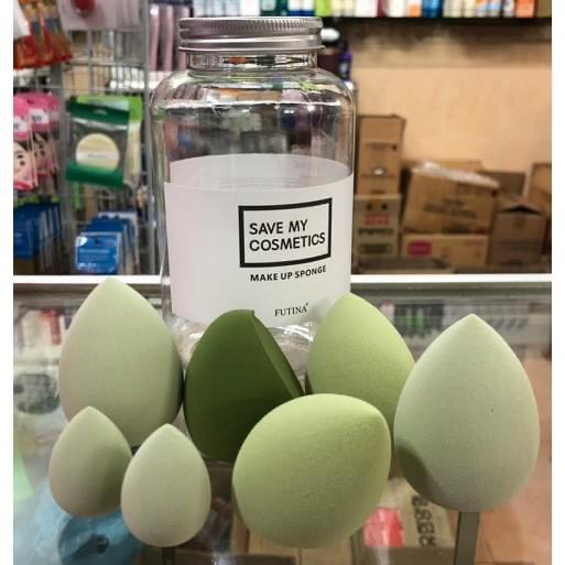 Bông Mút Tán Kem Nền Hình Giọt Nước DORACOME/FUTINA - Hộp 7 cái | BigBuy360 - bigbuy360.vn