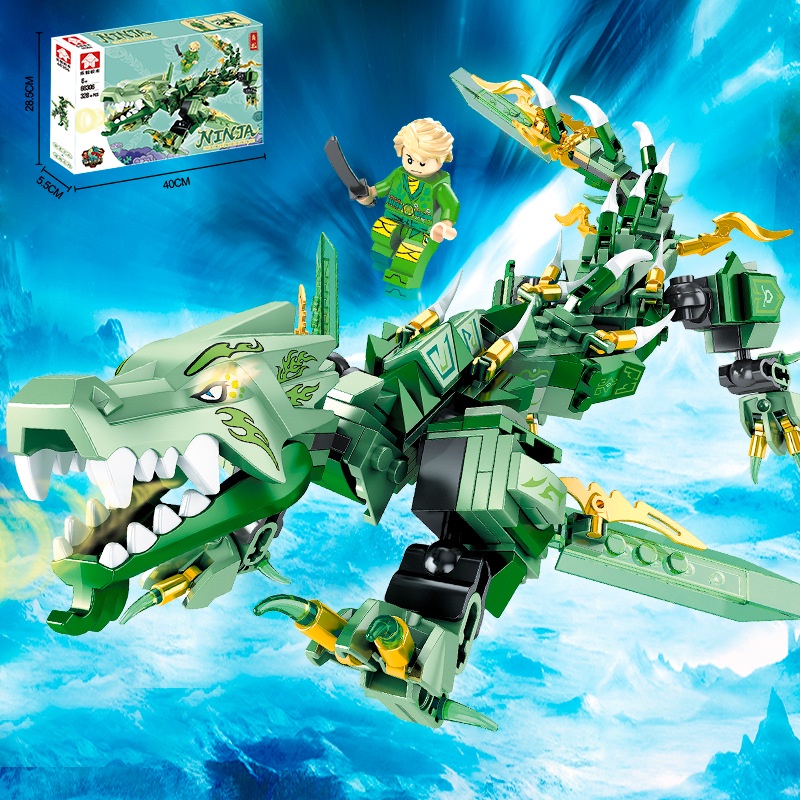 Bộ lắp ráp xếp hình rồng ninjago 4 hệ