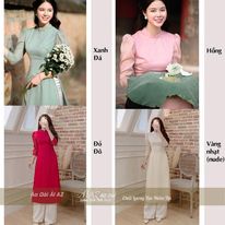 Áo Dài Cách Tân cổ ngọc thiết kế cao cấp nữ