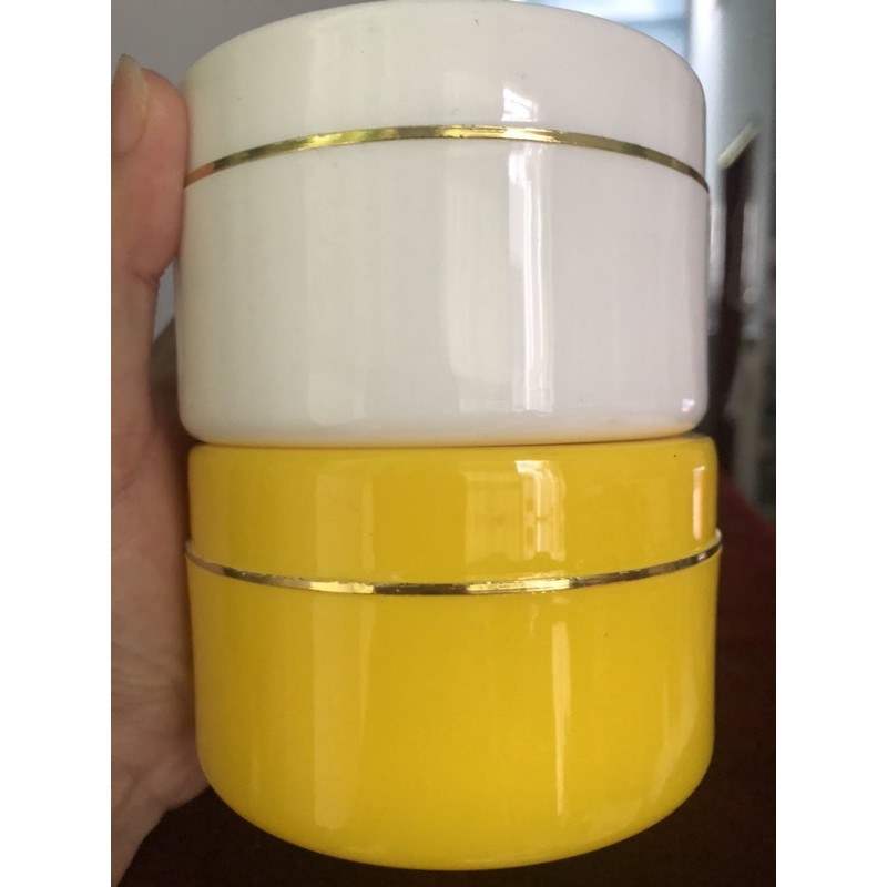 Hủ đựng kem 100g màu vàng Free ship HCM