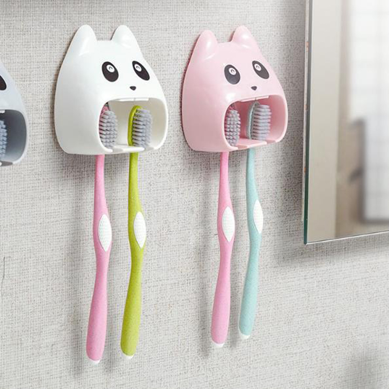 Giá treo bàn chải đánh răng gắn tường kiểu dáng đáng yêu tiện lợi